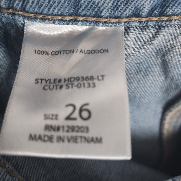 Hidden Los Angeles Jeans Women’s 26 Light Blue Cargo Utility Pockets 100% Cotton - Picture 12 of 13